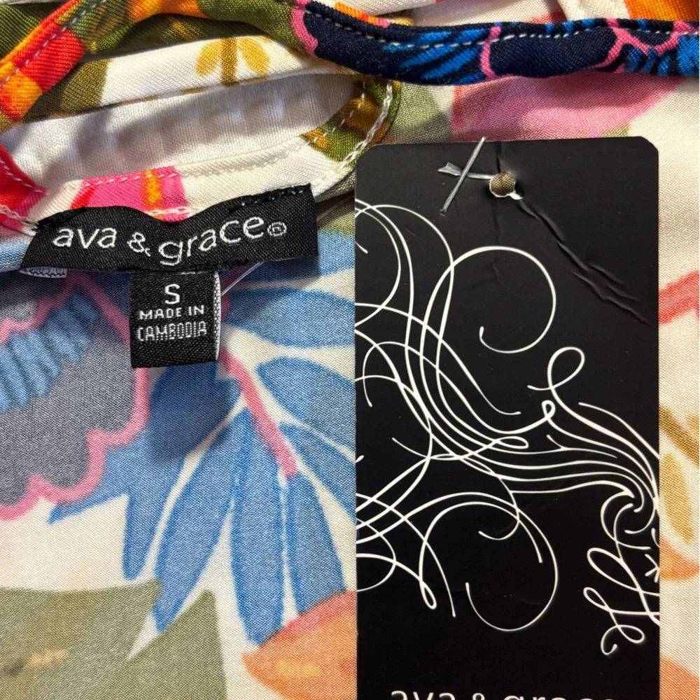 Ava & Grace Multicolor Floral Dress Women’s Small New - Picture 2 of 6